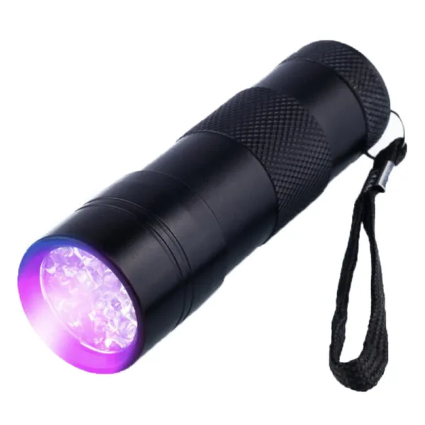 395NM UV Purple Light Waterproof Aluminium LED Torch
