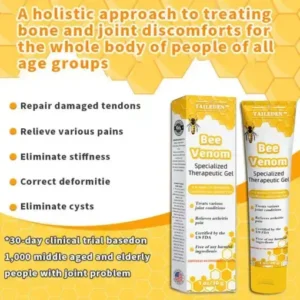 Bee Venom Joint Therapy Pain Relief Gel