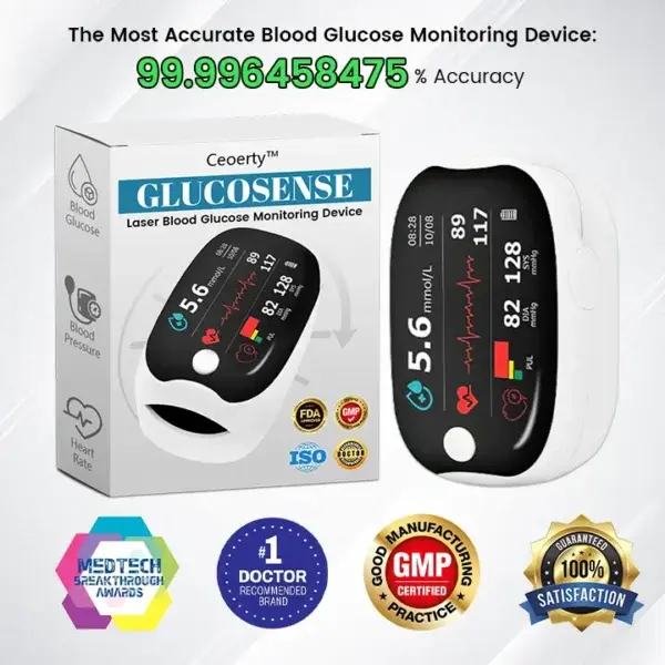 GlucoSense Laser Blood Glucose Monitoring Device