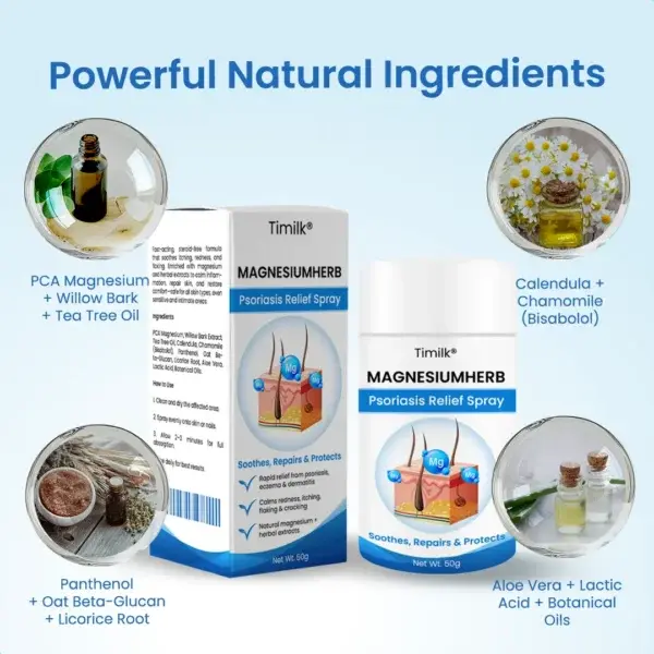 Timilk® MagnesiumHerb Psoriasis Relief Cream