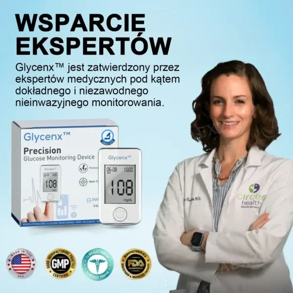 Wyprzedaż Noworoczna- Rabat – 70 % OFF Dokładne urządzenie do pomiaru poziomu glukozy we krwi