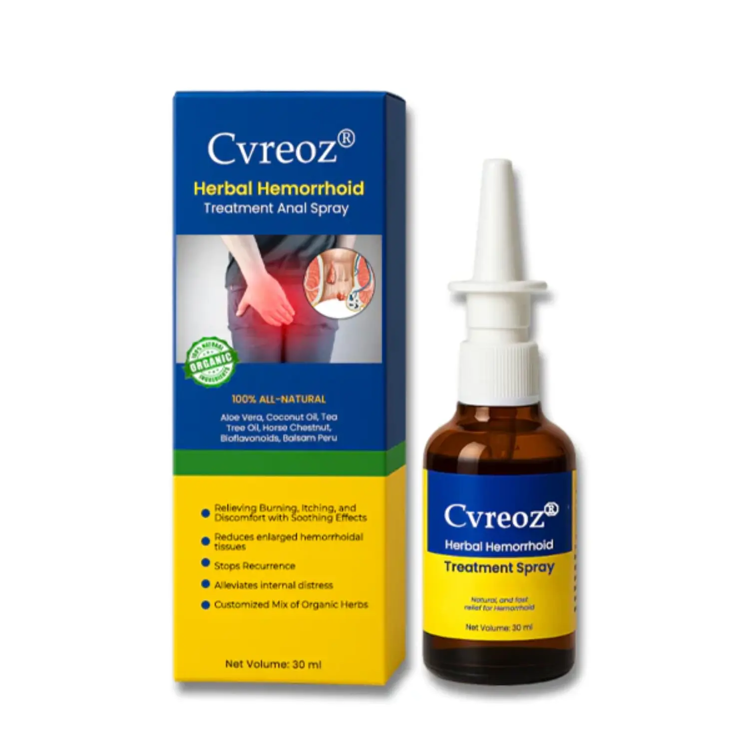 Herbal Hemorrhoid Treatment Anal Spray