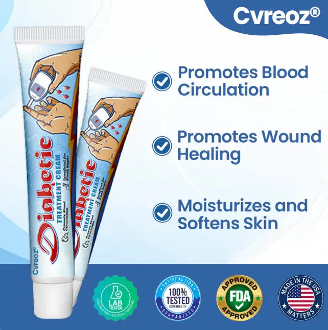 VitaGluco Diabetes Treatment Cream Heal Diabetic Wounds Faster & Safer