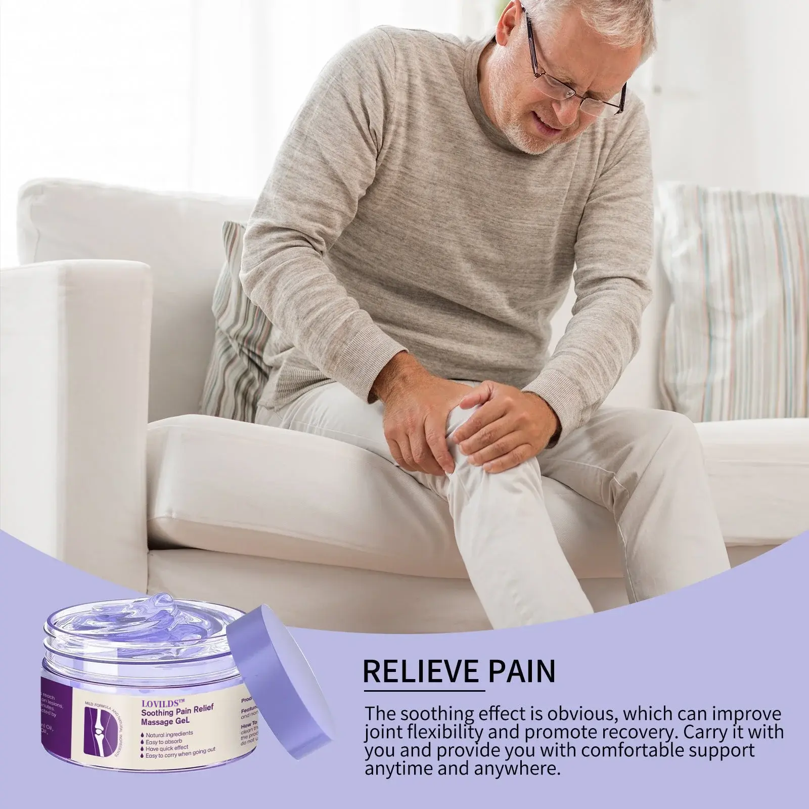 AOA-Approved Pain Relief Gel – With Turmeric & Emu Oil for Arthritis & Joint Support - Image 7