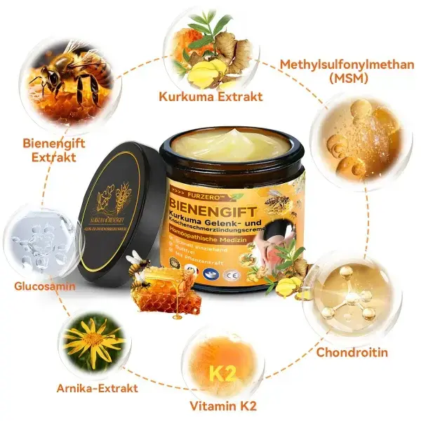 Bienengift- und Kurkuma-Gelenk- und Knochenschmerzlinderungscreme - Image 10