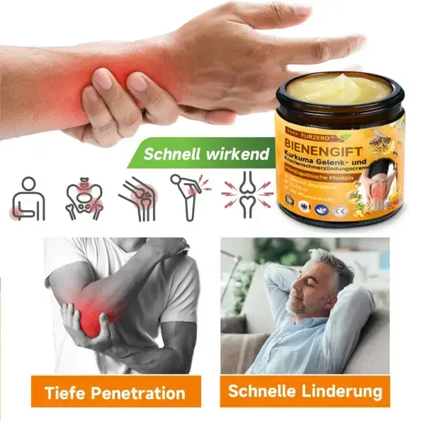 Bienengift- und Kurkuma-Gelenk- und Knochenschmerzlinderungscreme - Image 12