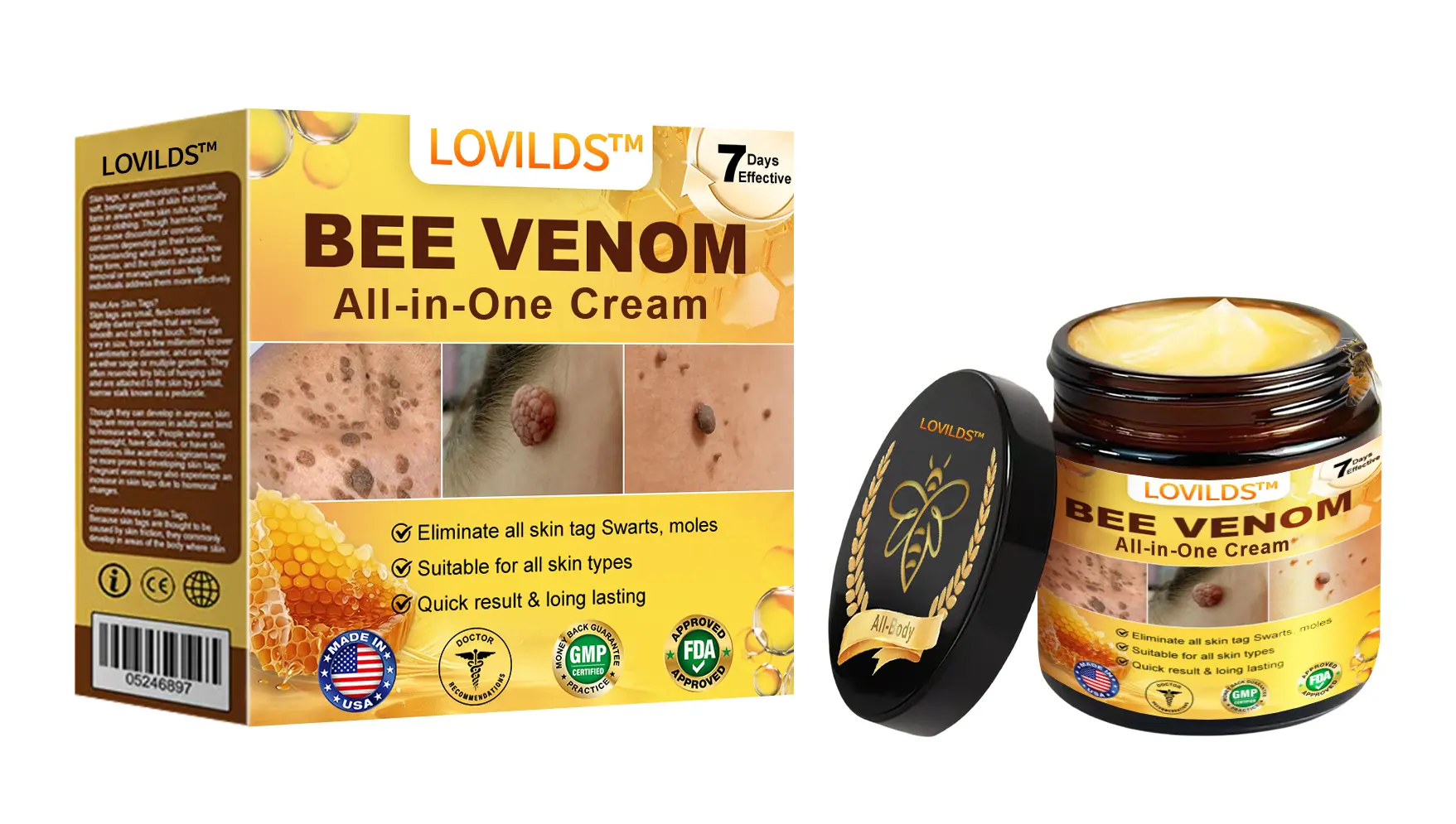 Bee Venom All-in-One Cream US Dermatologist Approved - Image 13