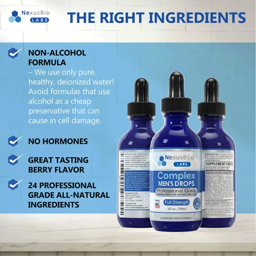 NexusBio Labs Complex Men's Drops - Image 2