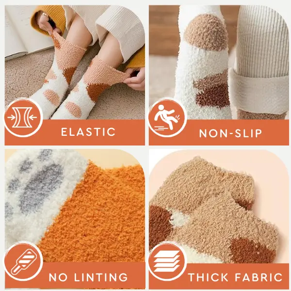Winter Cat Paw Socks - Image 7