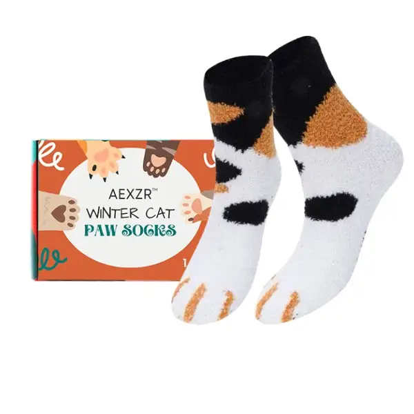 Winter Cat Paw Socks - Image 9