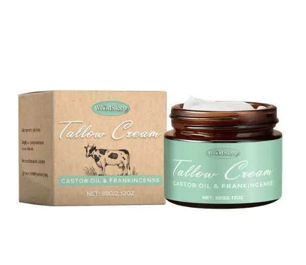 Organic Whipped Tallow Balm with Castor Oil & Frankincense