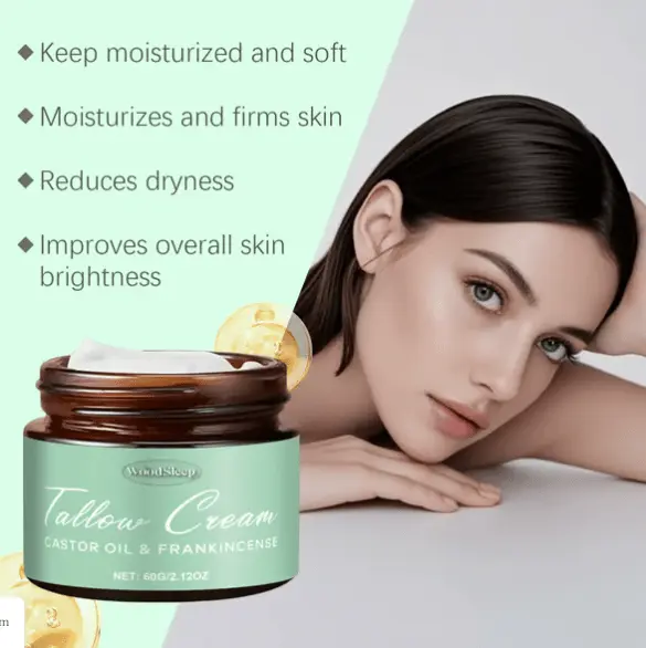 Organic Whipped Tallow Balm with Castor Oil & Frankincense - Image 4