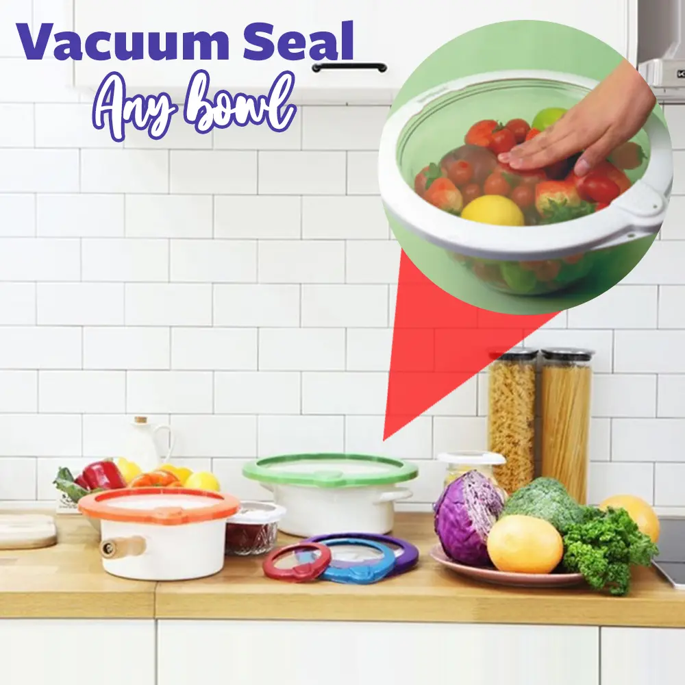 Vacuum Seal Food Cover Lids Set - Image 3