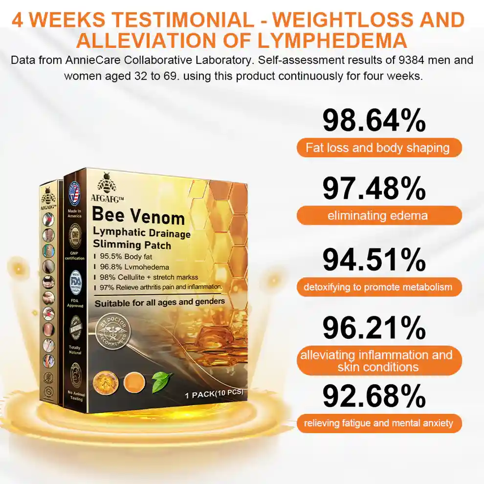 Bee Venom Lymphatic Drainage Slimming Patch - Image 5