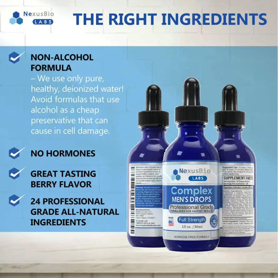 NexusBio Labs Complex Men's Drops - Image 2