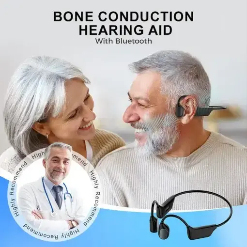 Cougex Bone Conduction Smart Hearing Aid Bluetooth Earphones