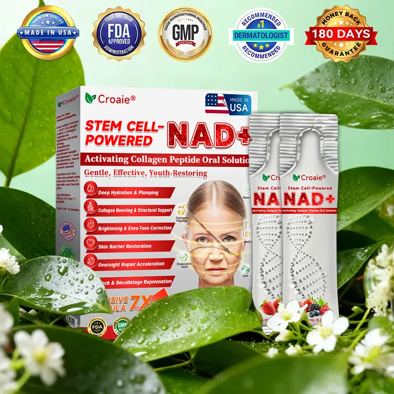 Stem Cell–Powered NAD+ Activating Collagen Peptide Oral Solution