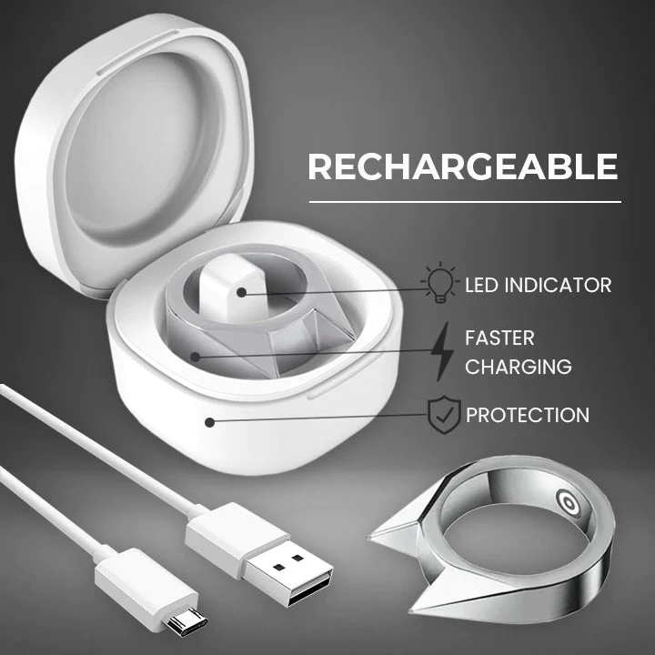 presents the 50,000,000 Volt Self-Defense Electroshock Ring - Image 6