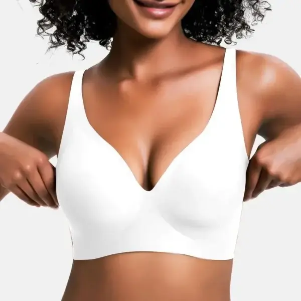 NESLEMY Wireless Womens Comfortable Wireless Bras Push Up Bralettes Seamless Tshirts Bras Deep V Everyday Bras - Image 10