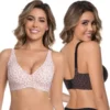 NESLEMY Wireless Womens Comfortable Wireless Bras Push Up Bralettes Seamless Tshirts Bras Deep V Everyday Bras