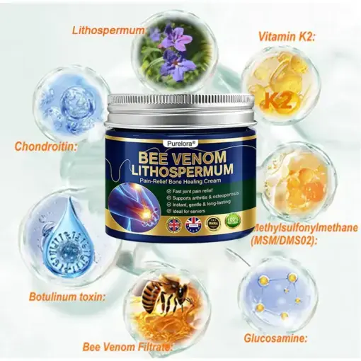 BEE VENOM LITHOSPERMUM Pain-Relief Bone Healing Cream - Image 16
