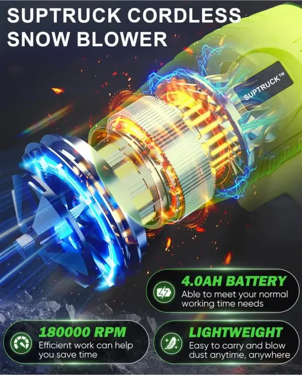 5000W Turbo Jet Fan Snow Blower 2.0 - Image 2