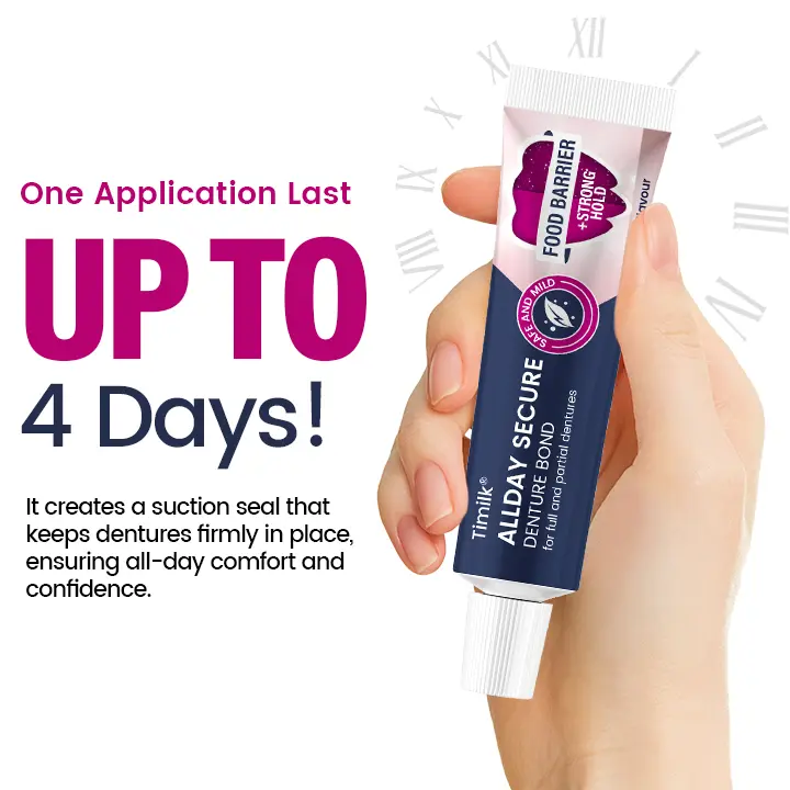 AllDay Secure Denture Bond — Fit Seal, Secure Hold Up to 4 Days - Image 3