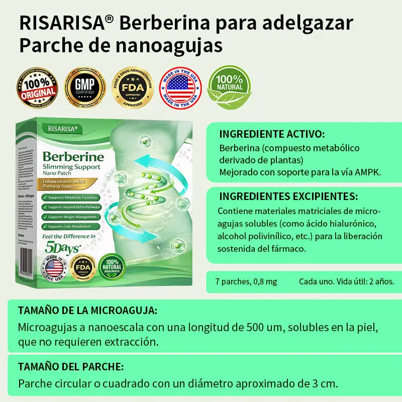 Berberine Slimming Support Nano Microneedle Patch - Image 9