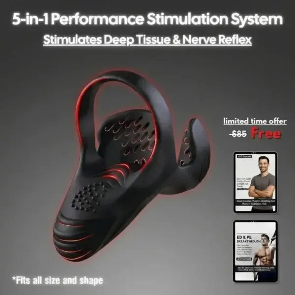 Vibrating Electric Male Masturbation Lock Ring Charging
