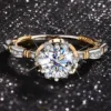 Rose Moissanite Ring