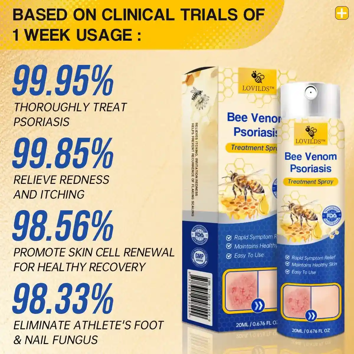 PsoriaHeal Bee Venom Psoriasis Treatment Spray - Image 2