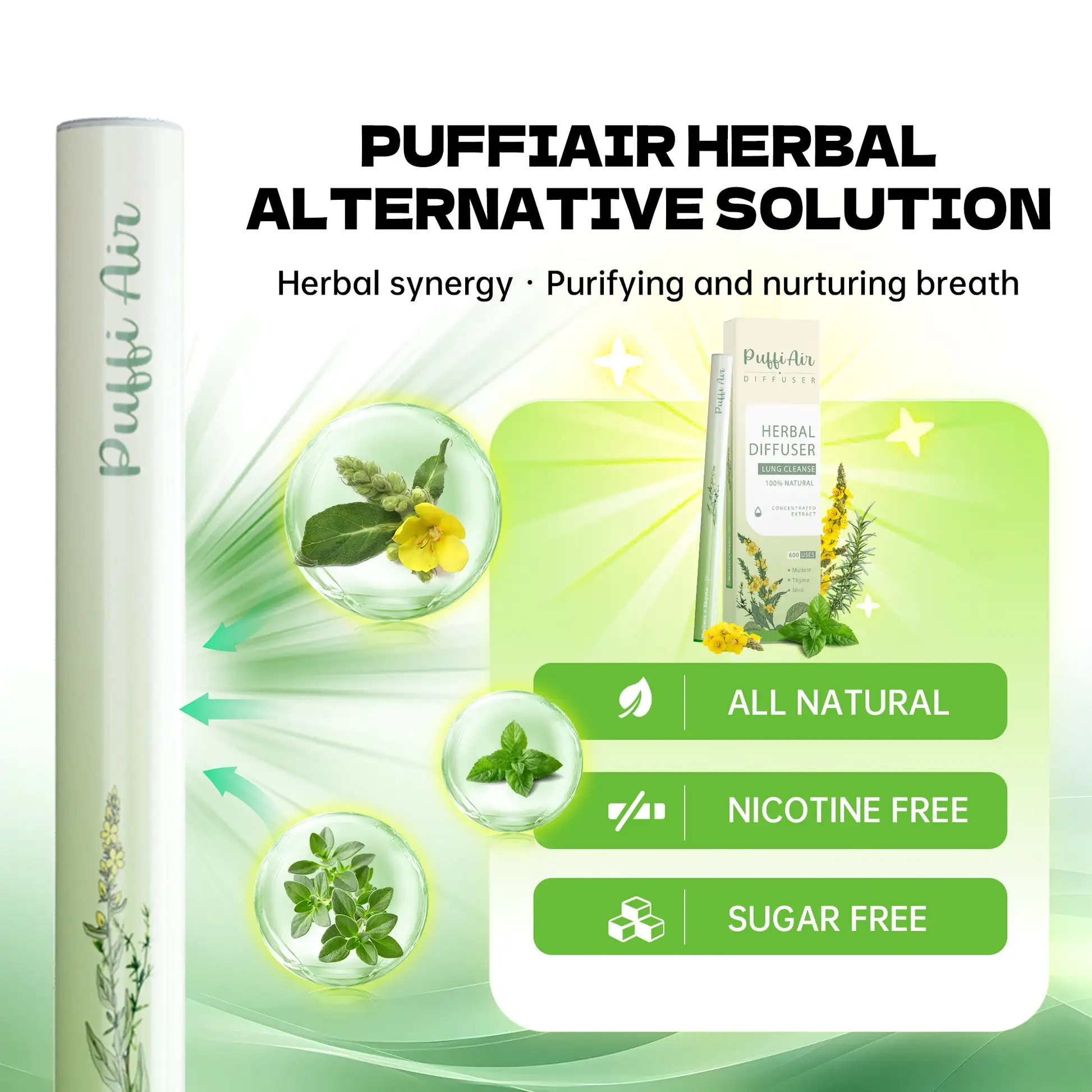 Mullein Diffuser & Nasal Inhaler Set - Image 4
