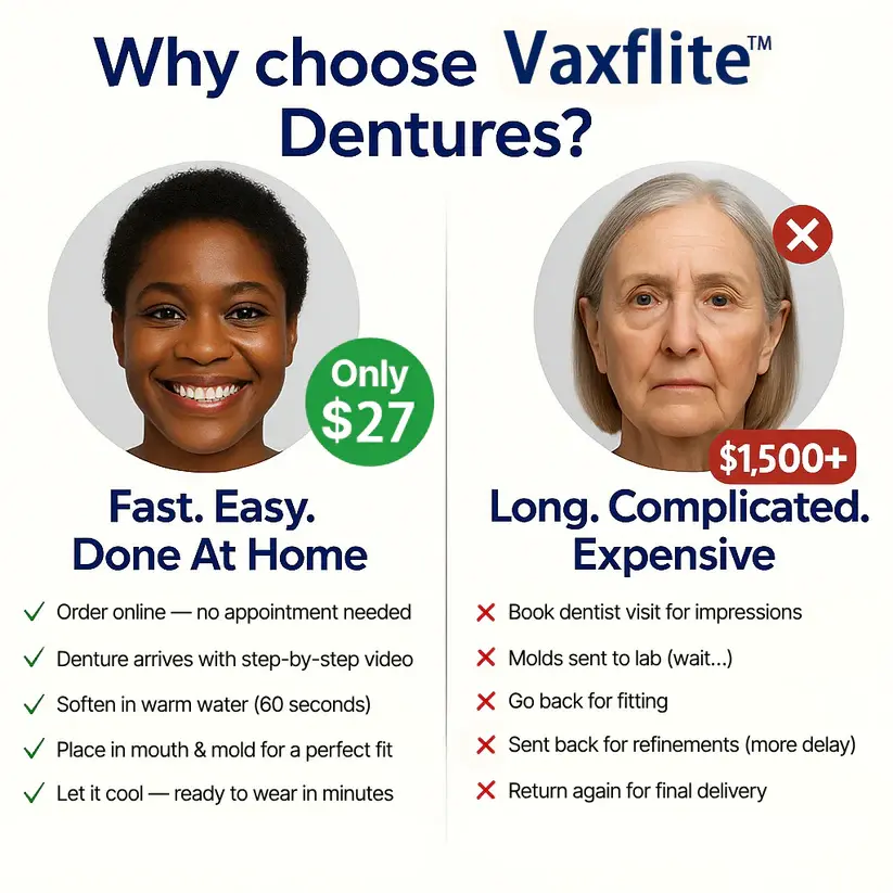 Custom-Fit Functional Dentures - Perfectly Fitted in Minutes at Home - Image 4