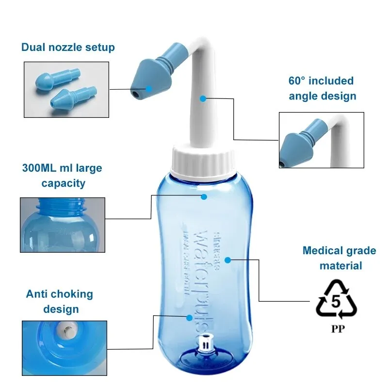 Neti Pot Bottle Nasal Rinse Nose Washer - Image 4