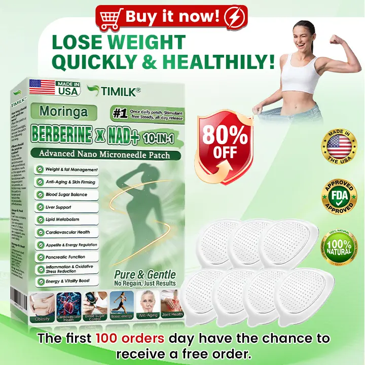 Official Store | ☀️☀️ Moringa · Berberine × NAD+ 10-in-1 Advanced Nano Microneedle Patch