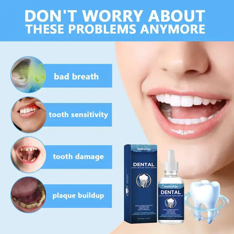 Smileasego Fluoride-Free Hydroxyapatite Tooth Armor Drops & Enamel Repair, Whitening - Image 6
