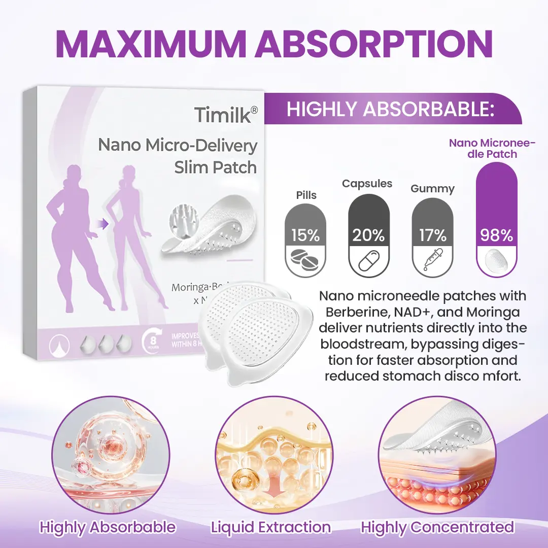Nano Micro-Delivery Slim Patch — Moringa·Berberine x NAD+ 10-in-1 - Image 9