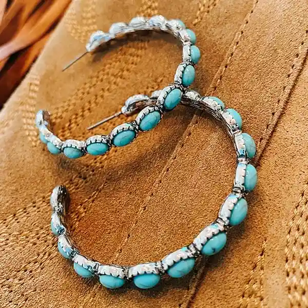 Vintage Turquoise Earrings - Image 5