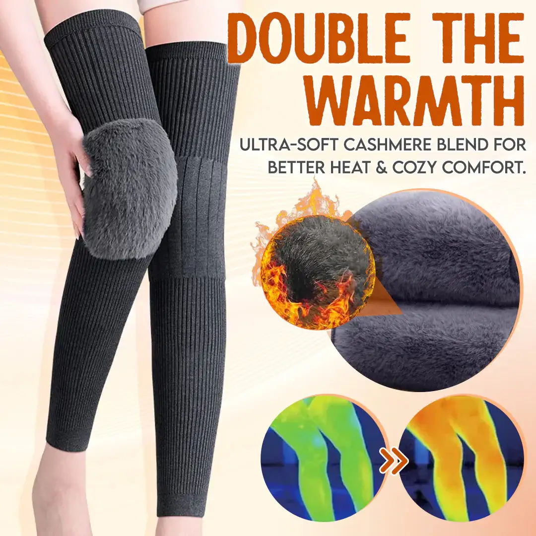 Non-Slip Cashmere Wool Brace Leg Warmer - Image 8