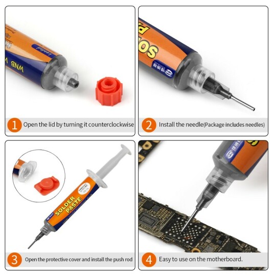 35g BGA Syringe Tin Solder Paste Melting Point 183℃ - Image 3