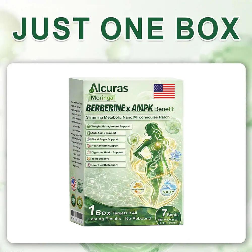 Plant-Based Moringa × Berberine × AMPK 8-Benefit Nano Microneedle Patch - Image 7