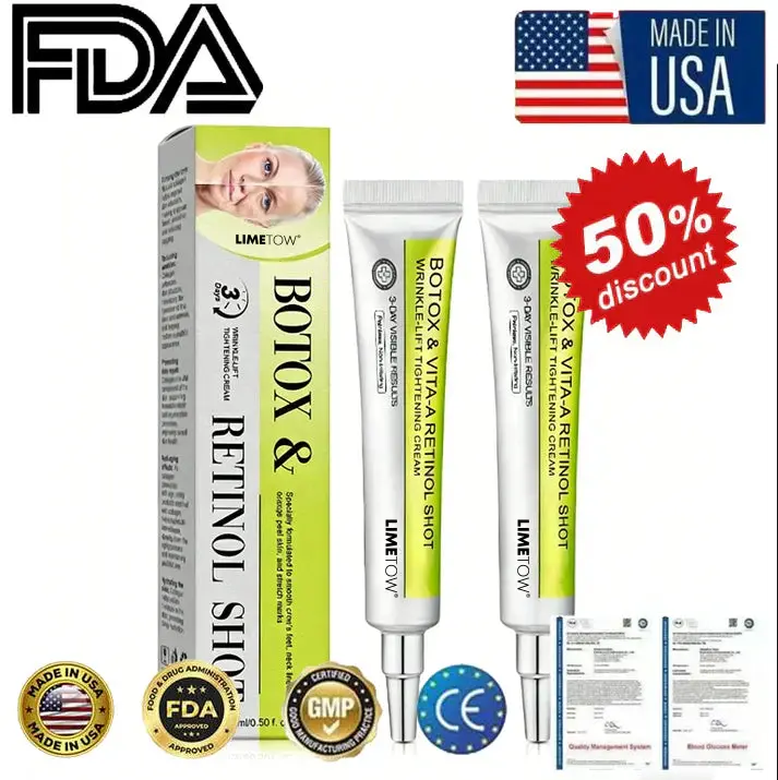 👏🌿Made and shipped from the USA 💫Botox & Vita-A Retinol Shot Wrinkle-Lift Tightening cream
