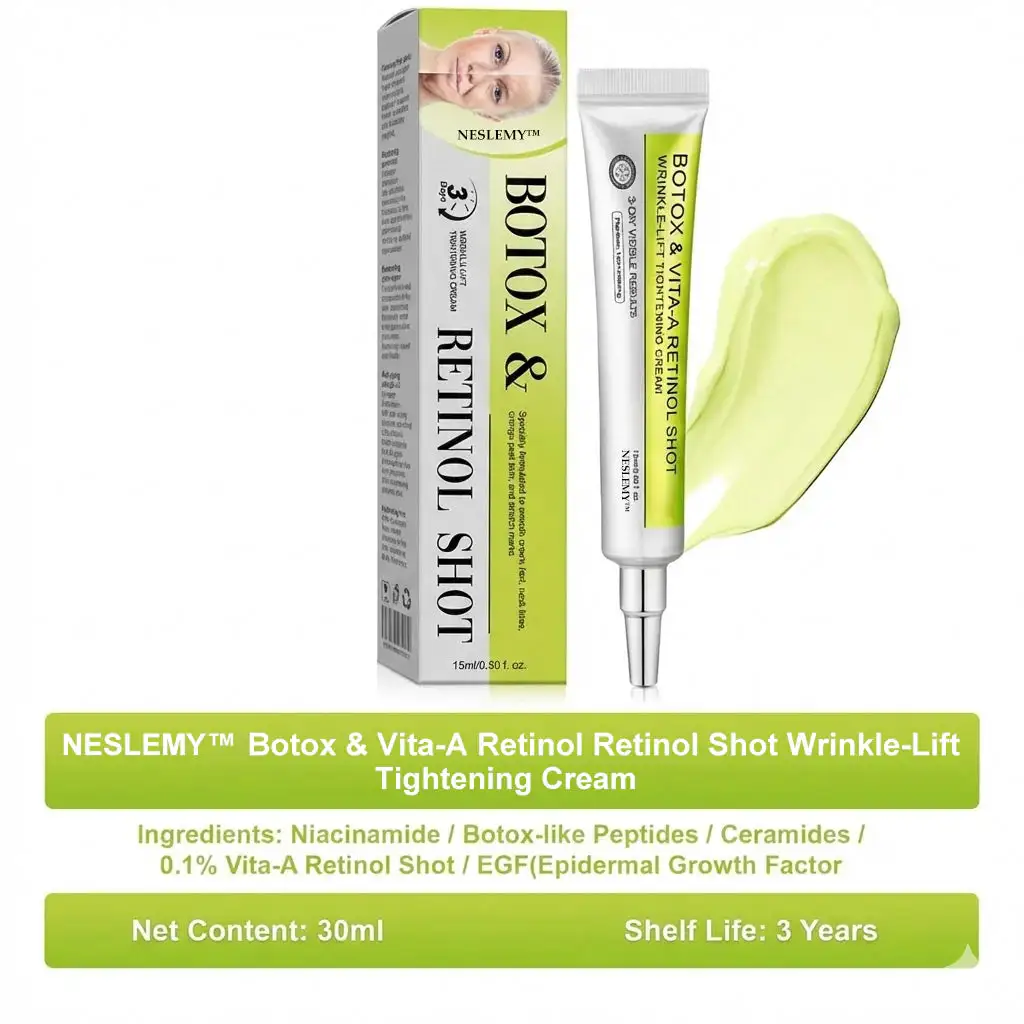 NESLEMY ™ Botox & Vita-A Retinol Shot Wrinkle Lift Firming Cream - Image 18