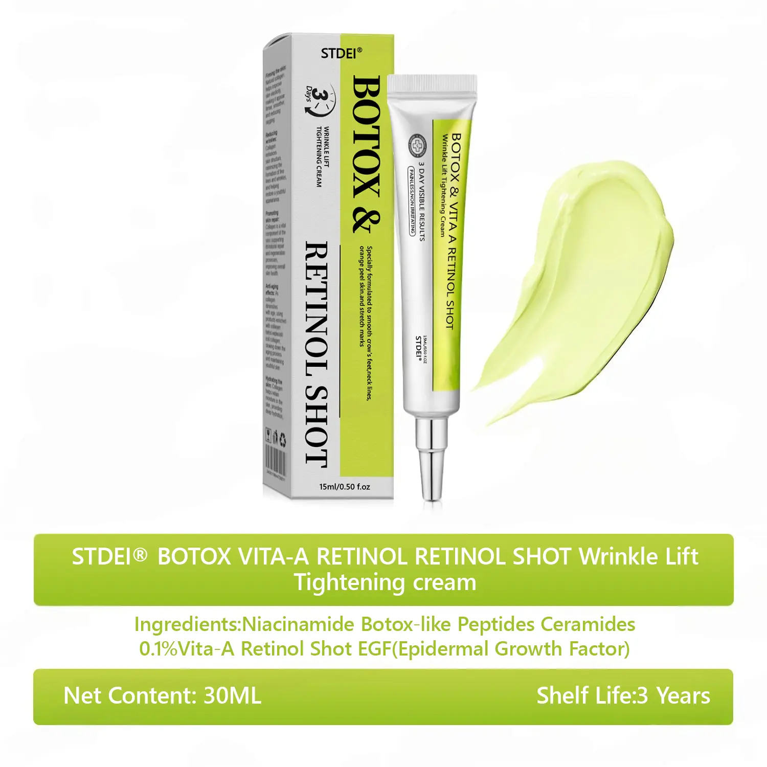 BOTOX & VITA A RETINOL SHOT Wrinkle Lift Tightening Cream - Image 55