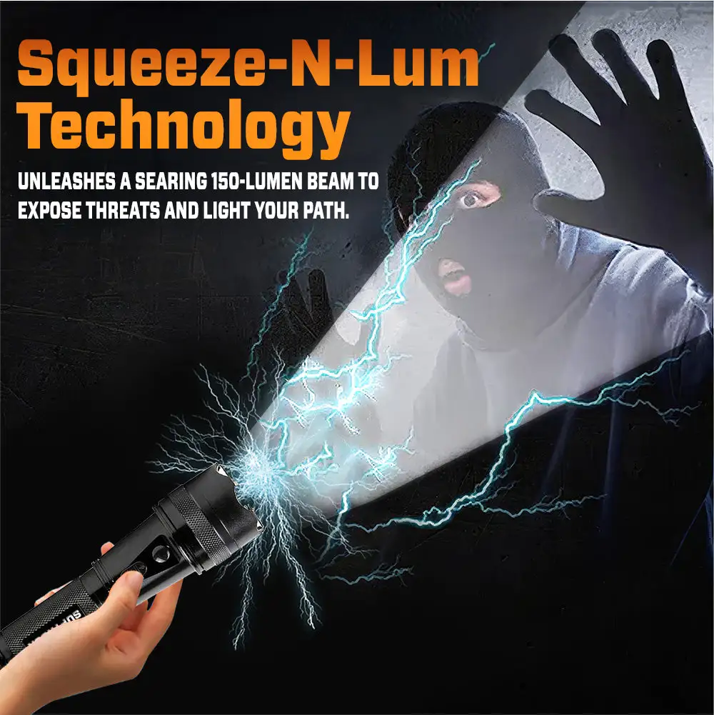 VoltGuard Shockforce X95 Tactical Stun Flashlight - Image 3
