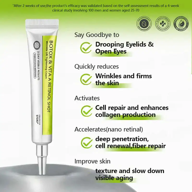 BOTOX & VITA A RETINOL SHOT Wrinkle Lift Tightening Cream - Image 5