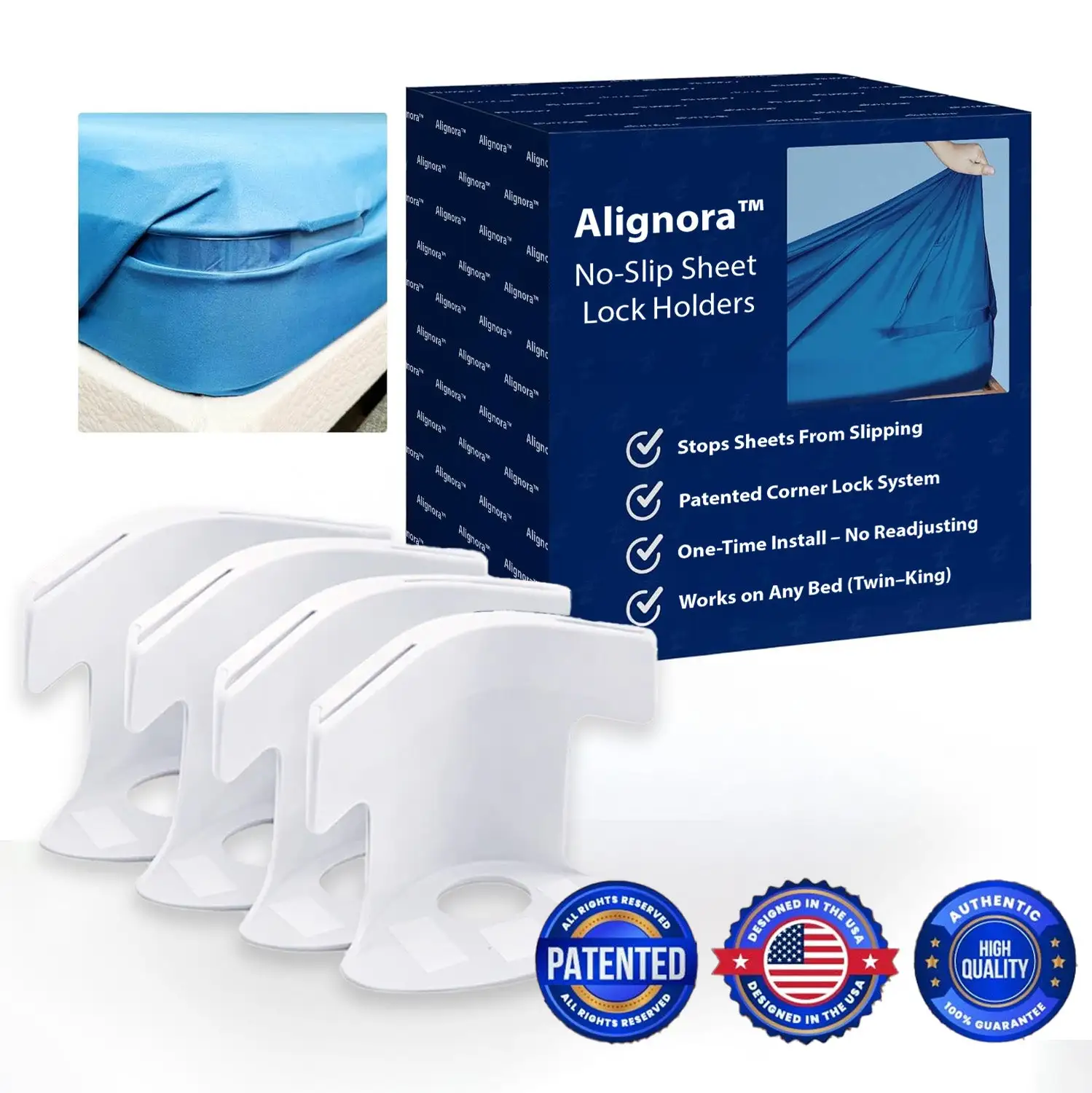 No-Slip Sheet Lock Holders (4PCs)