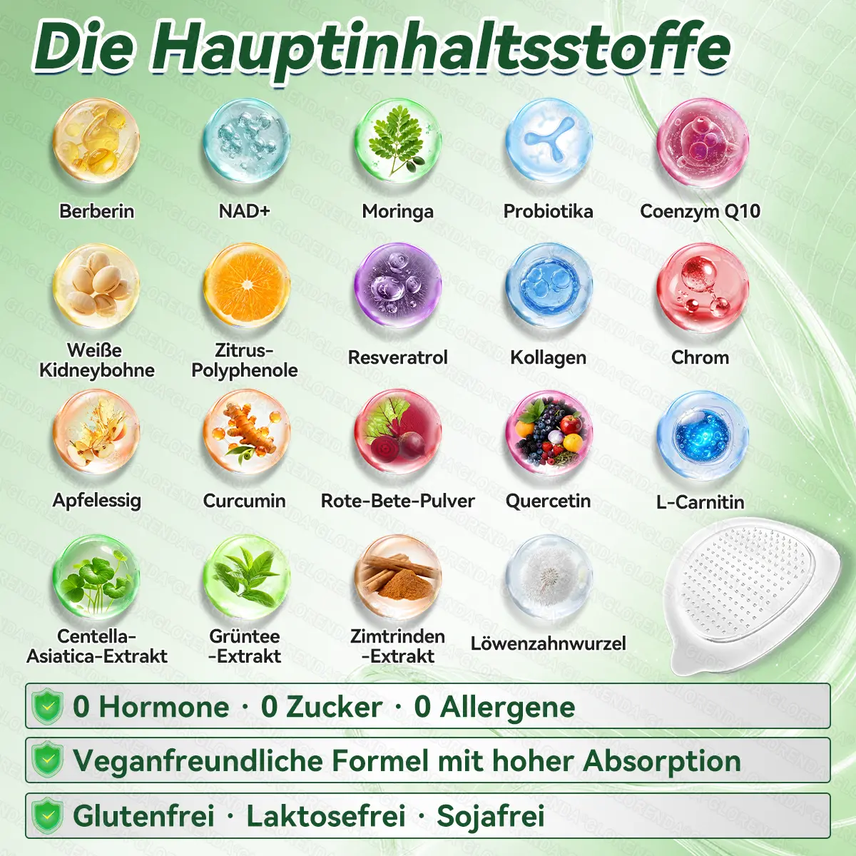 Moringa· Berberin x NAD+ FortschrittlichesNano-Mikronadel-Pflaster 10-in-1 - Image 6