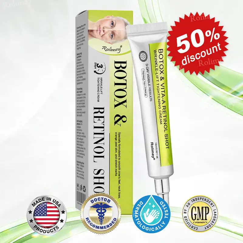 Made and shipped from the USA 🎉 Botox & Vita-A Retinol Shot Wrinkle-Lift Tightening Cream