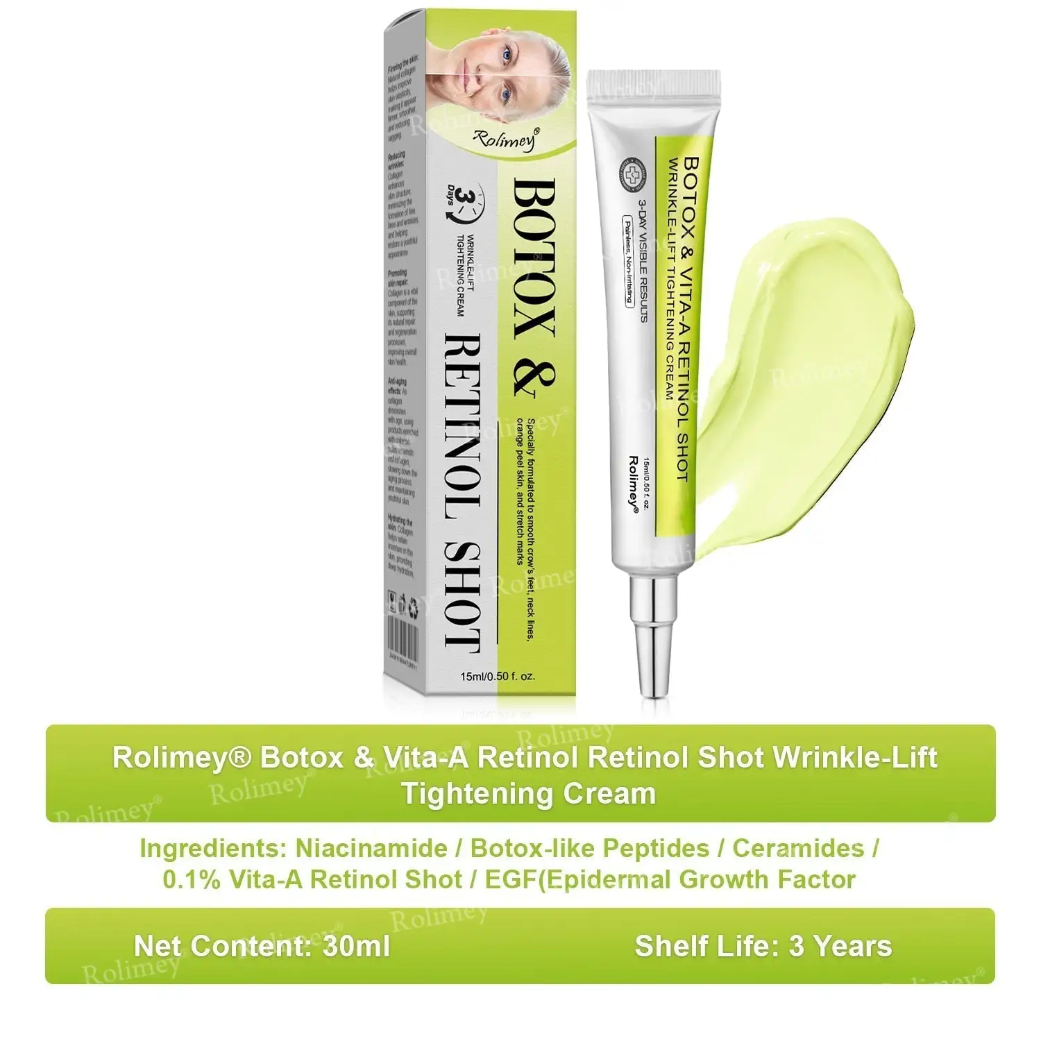 Made and shipped from the USA 🎉 Botox & Vita-A Retinol Shot Wrinkle-Lift Tightening Cream - Image 19